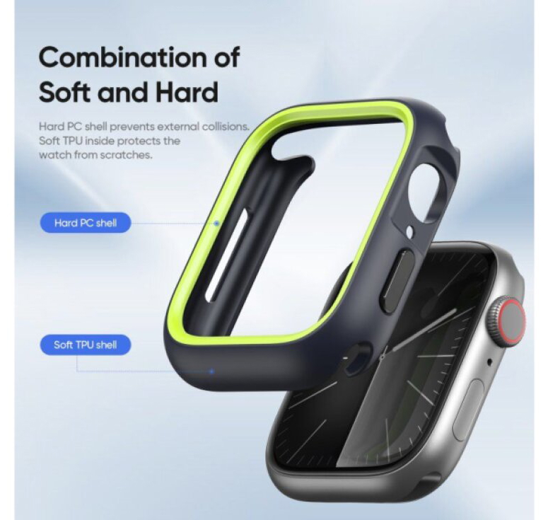 Ochranný kryt na Apple Watch 45mm - DuxDucis, Bamo Midnight/Green