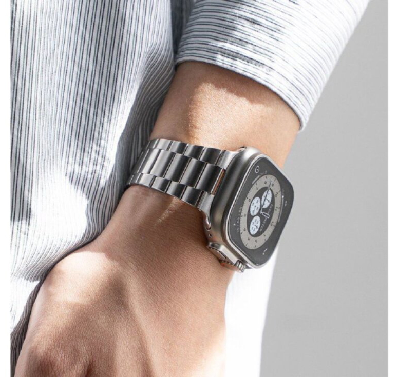 Řemínek na Apple Watch 44mm / 45mm / 46mm / 49mm - Ringke, Metal One Air