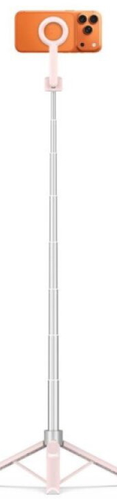 Selfie tyč s Bluetooth ovladačem a stojánkem - Tech-Protect, L10S MagSafe Selfie Stick Tripod Pink