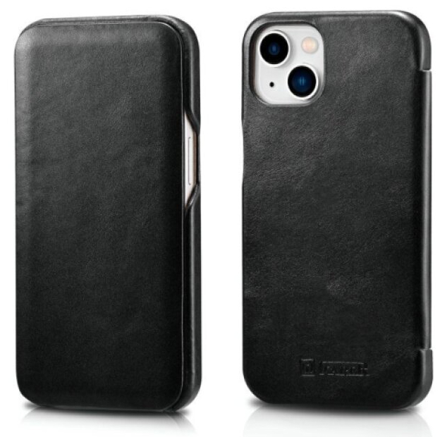 Knížkové pouzdro pro iPhone 13 mini - iCarer, Vintage Black