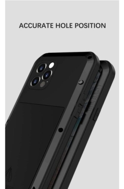 Ochranný kryt pro iPhone 12 Pro - LOVE MEI, Powerful Black