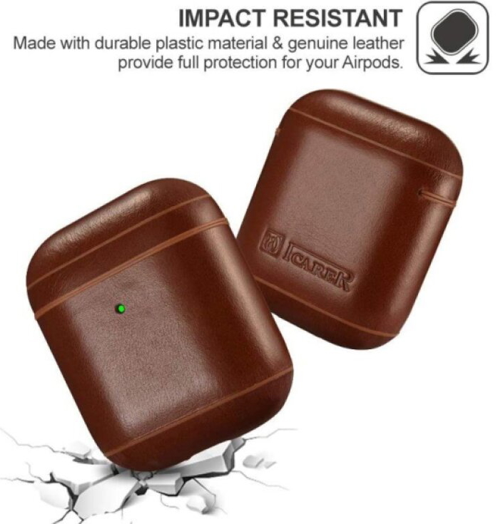 Pouzdro pro sluchátka AirPods - iCarer, Vintage Brown