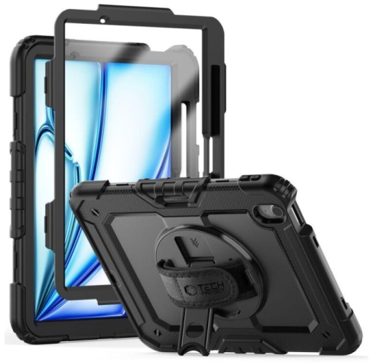 Odolný obal na iPad Air 11 (2024-2026) - Tech-Protect, SOLID360 Black