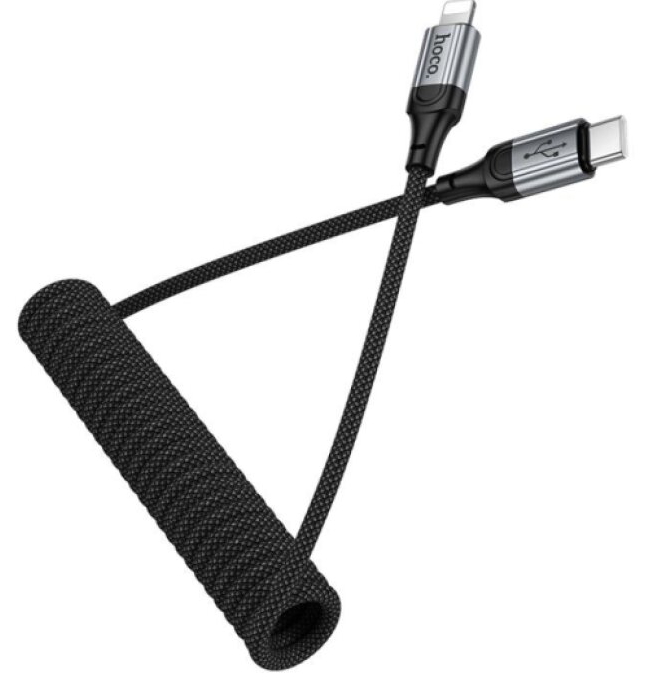 Pružinový kabel USB-C/Lightning - Hoco, X121 Nuevo PD27W