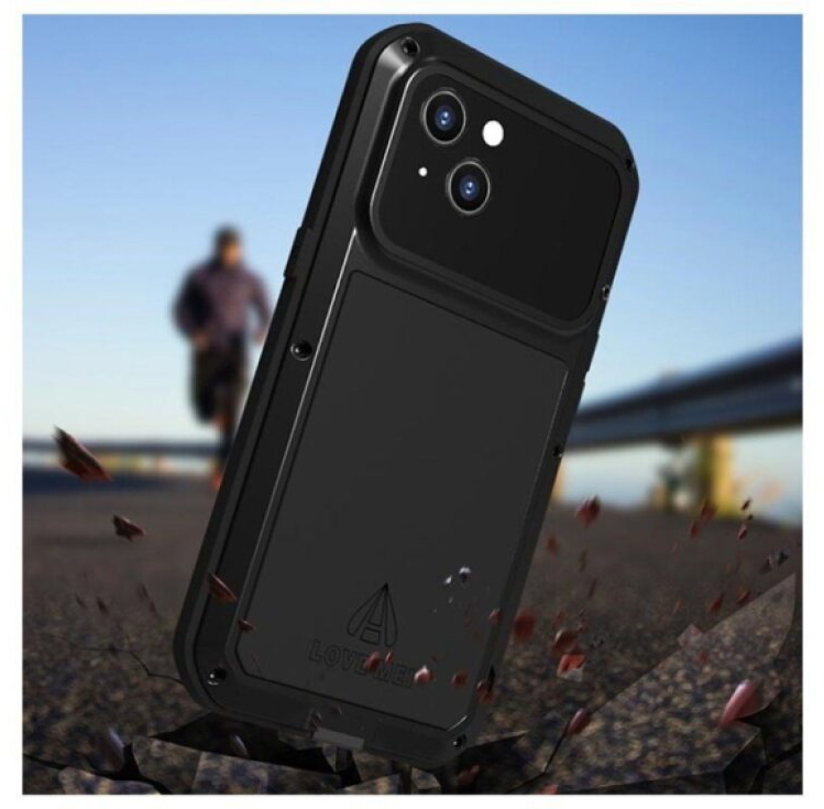 Ochranný kryt pro iPhone 13 - LOVE MEI, Powerful Black