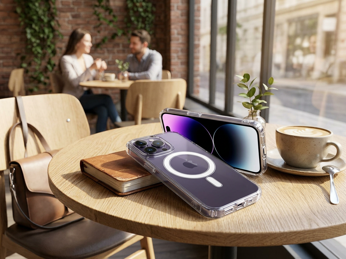 Ochranný kryt na iPhone 13 - Mercury, JelHard MagSafe Transparent
