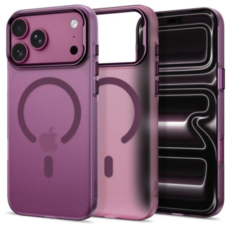 Ochranný kryt na iPhone 17 Pro / 18 Pro - Tech-Protect, MagZero MagSafe Dark Cherry