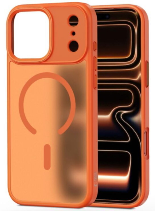Ochranný kryt na iPhone 17 Pro MAX - Tech-Protect, Magmat MagSafe Matte Orange