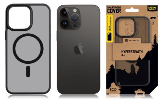 Ochranný kryt pro iPhone 14 Pro MAX - Tactical, MagForce Hyperstealth Asphalt