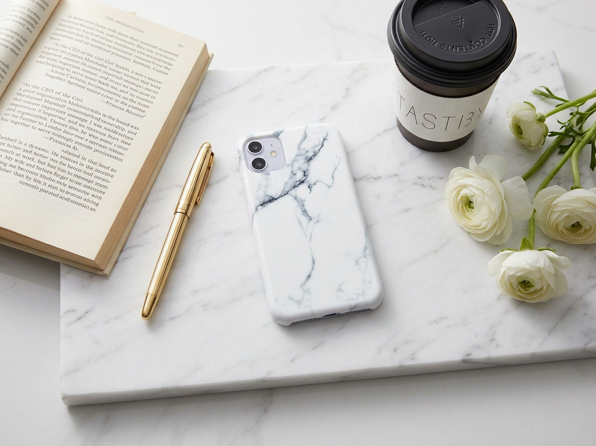 Ochranný kryt pro iPhone 11 - Marble White