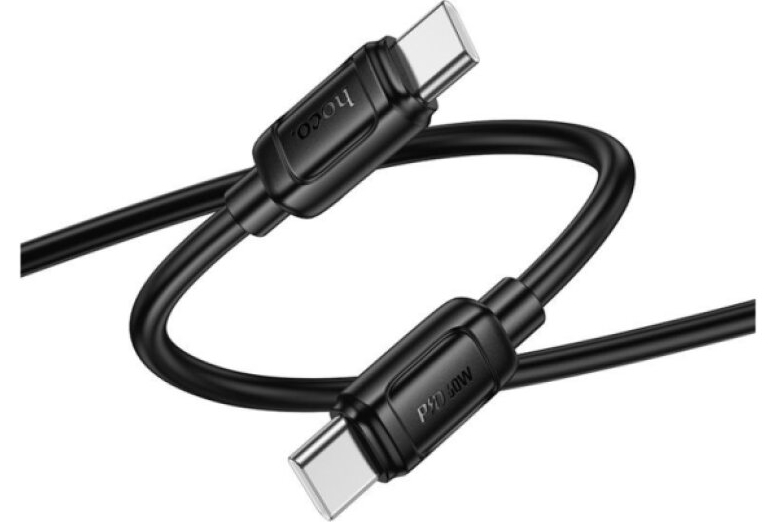Kabel USB-C na USB-C - Hoco, X115 Surpass 60W Black