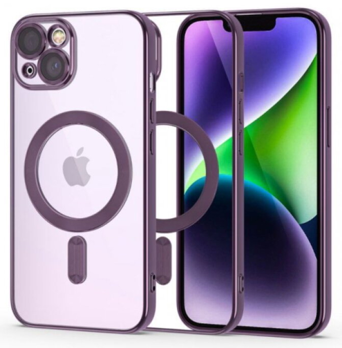 Ochranný kryt pro iPhone 14 - Tech-Protect, Magshine MagSafe Violet