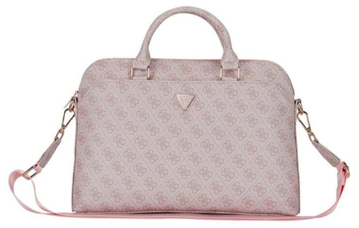 Taška na notebook 15-16" - Guess, 4G Triangle Logo Pink