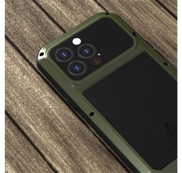 Ochranný kryt pro iPhone 13 Pro - LOVE MEI, Powerful Green