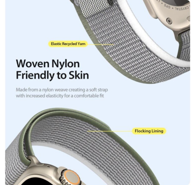 Řemínek na Apple Watch 38mm / 40mm / 41mm / 42mm - DuxDucis, YJ Green/Gray