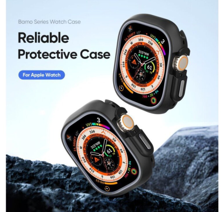 Ochranný kryt na Apple Watch 49mm - DuxDucis, Bamo Black/Gray