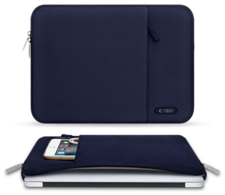 Pouzdro na notebook - Tech-Protect, 13-14 Sleevy Navy Blue