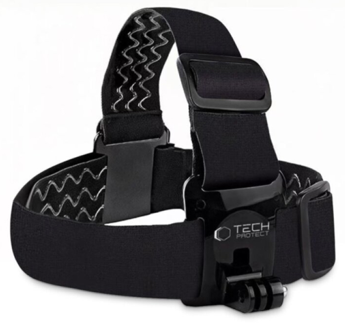 Čelenka na hlavu pro kameru GoPro - Tech-Protect, GA100 Black