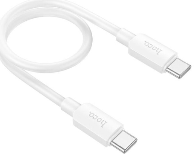 Kabel USB-C na USB-C - Hoco, X96 Hyper 60W 25cm White