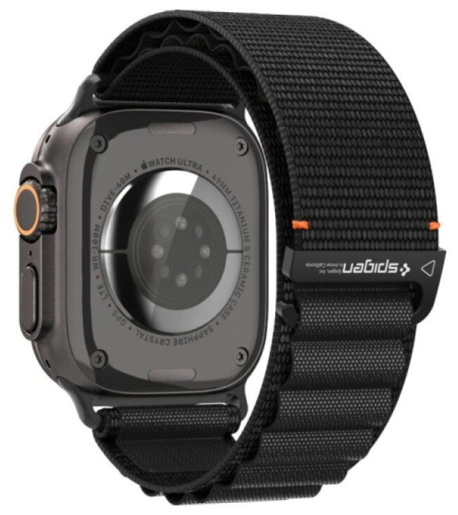 Řemínek na Apple Watch 44mm / 45mm / 46mm / 49mm - Spigen, WBF1 Black