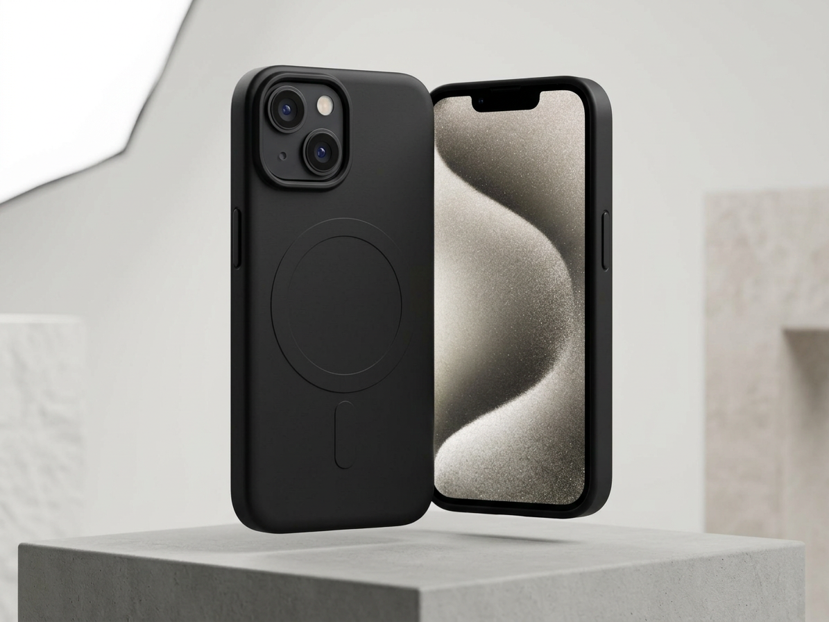 Ochranný kryt na iPhone 13 mini - Mercury, SemiSilicon MagSafe Black