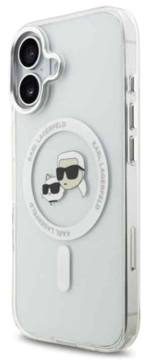 Ochranný kryt na iPhone 17 - Karl Lagerfeld, IML K&CH Heads MagSafe Transparent