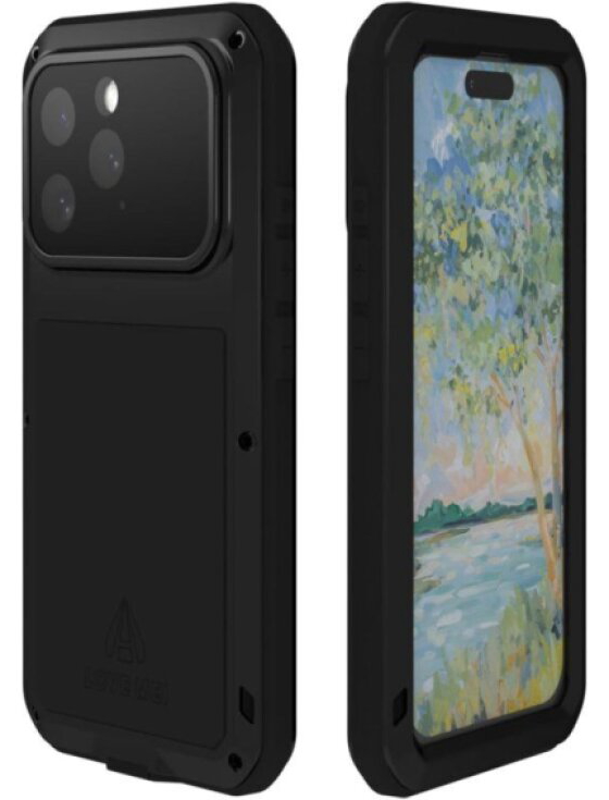 Ochranný kryt na iPhone 16 Pro - LOVE MEI, Powerful Black