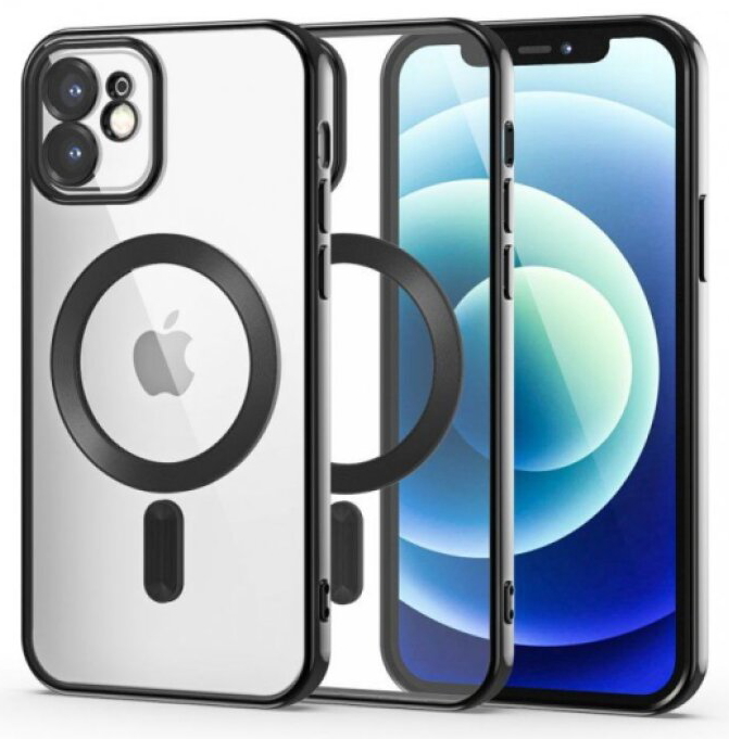 Ochranný kryt pro iPhone 12 - Tech-Protect, Magshine MagSafe Black