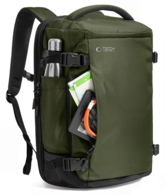Batoh do letadla 24L - Tech-Protect, Defender S70 40x30x20 (RYANAIR & WIZZAIR) Green