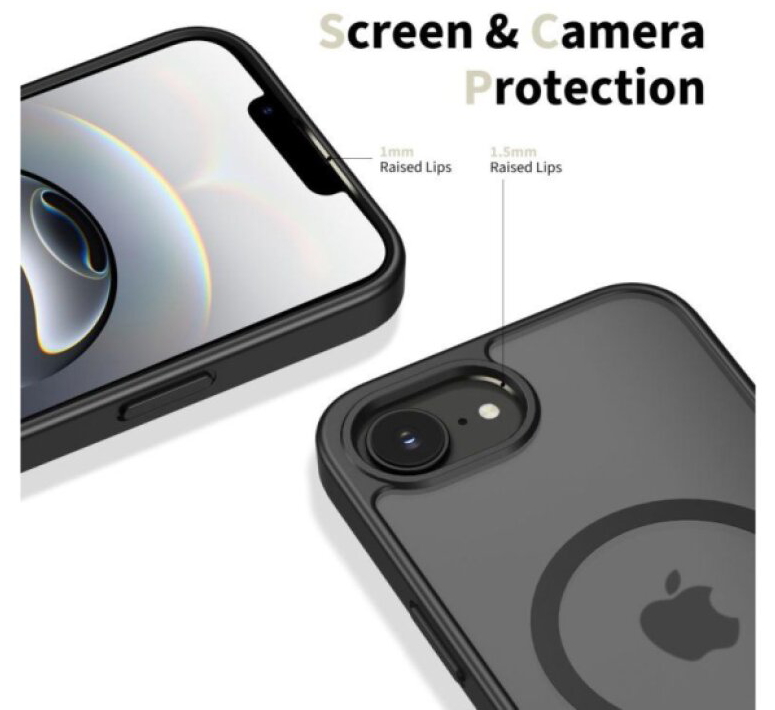 Ochranný kryt na iPhone 17e / 16e - Tech-Protect, Basicmag MagSafe Matte Black