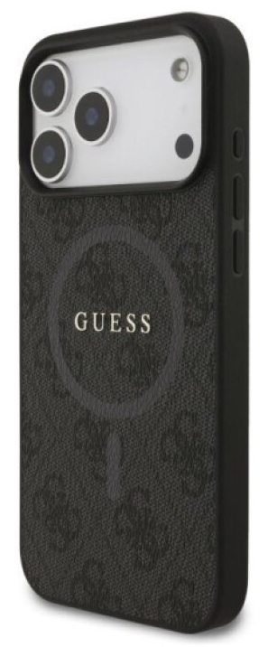 Ochranný kryt na iPhone 17 Pro MAX - Guess, 4G Colored Ring MagSafe Black