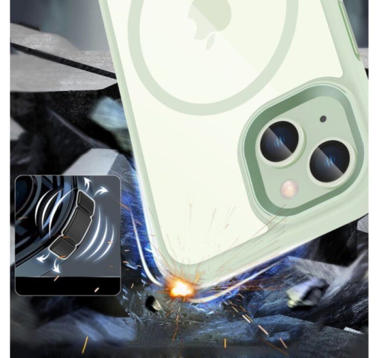 Ochranný kryt na iPhone 15 - Tech-Protect, Magmat MagSafe Green