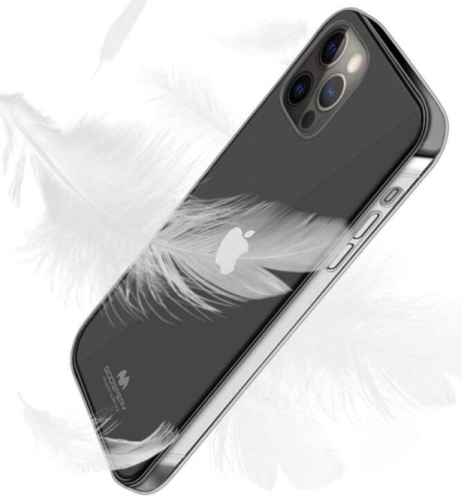 Ochranný kryt pro iPhone 12 Pro MAX - Mercury, Jelly Transparent