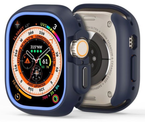 Ochranný kryt na Apple Watch 49mm - DuxDucis, Bamo Midnight/Blue
