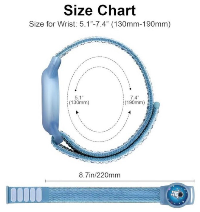 Dětský řemínek s pouzdrem pro AirTag - Tech-Protect, Nylon Magic Pony