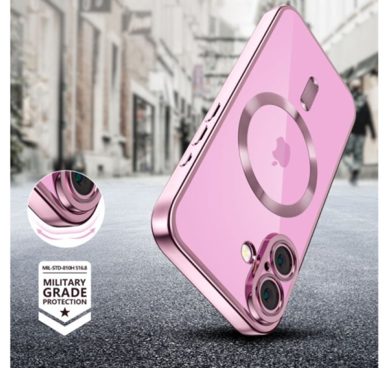 Ochranný kryt na iPhone 16 - Tech-Protect, Magflex MagSafe Shiny Rose