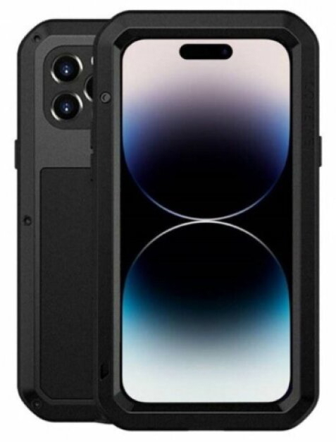 Ochranný kryt pro iPhone 14 Pro MAX - LOVE MEI, Powerful Black