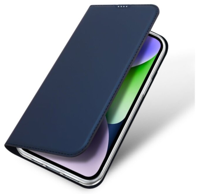 Knížkové pouzdro na iPhone 15 PLUS - DuxDucis, SkinPro Blue