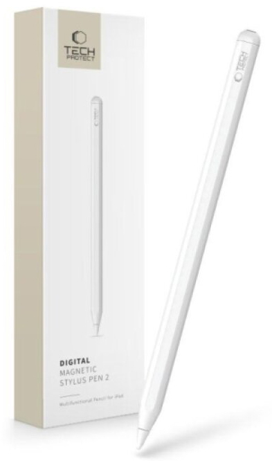 Dotykové pero / stylus - Tech-Protect, Magnetic Pen for iPad White