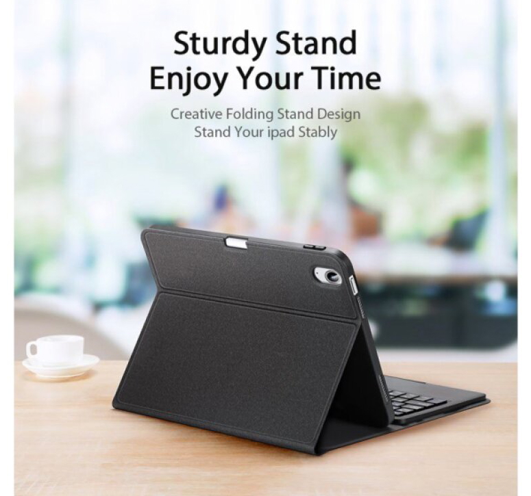 Pouzdro s klávesnicí pro iPad 11 (2025) / iPad 10.9 (2022) - DuxDucis, TK Keyboard Black