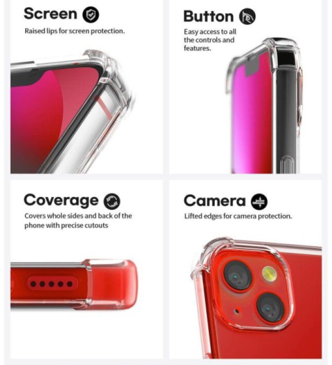 Ochranný kryt pro iPhone 13 - Mercury, SuperProtect Transparent