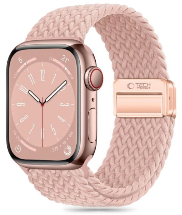 Řemínek pro Apple Watch 44mm / 45mm / 46mm / 49mm - Tech-Protect, Nylonmag Rose
