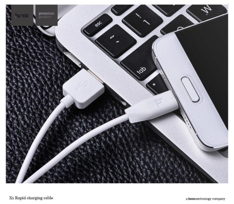 Kabel USB-C TYPE-C - Hoco, X1 White 100cm