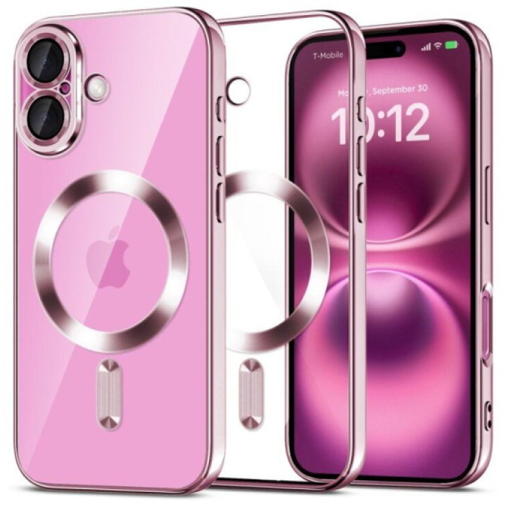 Ochranný kryt na iPhone 16 - Tech-Protect, Magflex MagSafe Shiny Rose