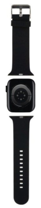 Řemínek pro Apple Watch 38mm / 40mm / 41mm / 42mm - Karl Lagerfeld, Karl and Choupette Head NFT Black
