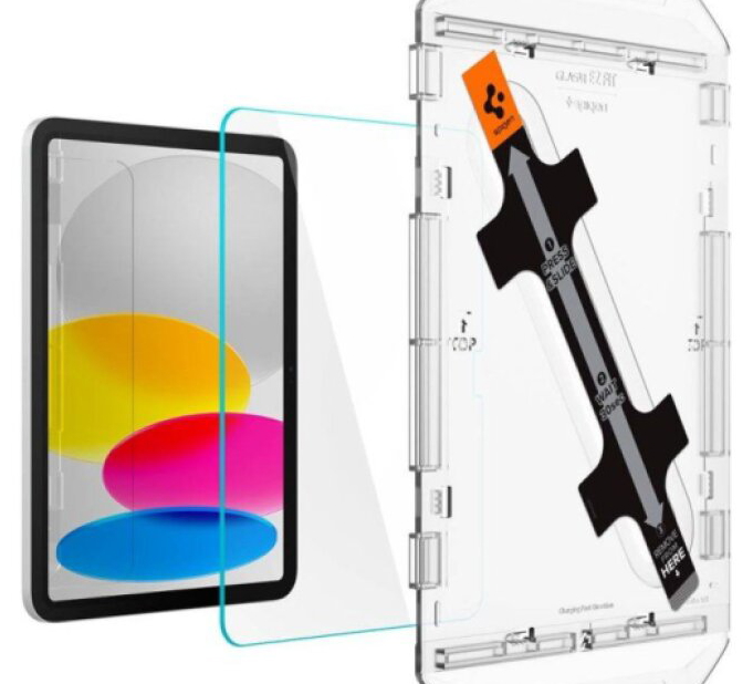 Ochranné tvrzené sklo na iPad 11 (2025) / iPad 10.9 (2022) - Spigen, Glas.tR EZ Fit (s aplikátorem)