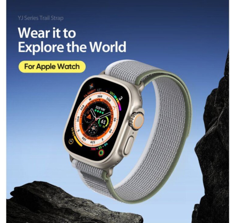 Řemínek na Apple Watch 38mm / 40mm / 41mm / 42mm - DuxDucis, YJ Green/Gray