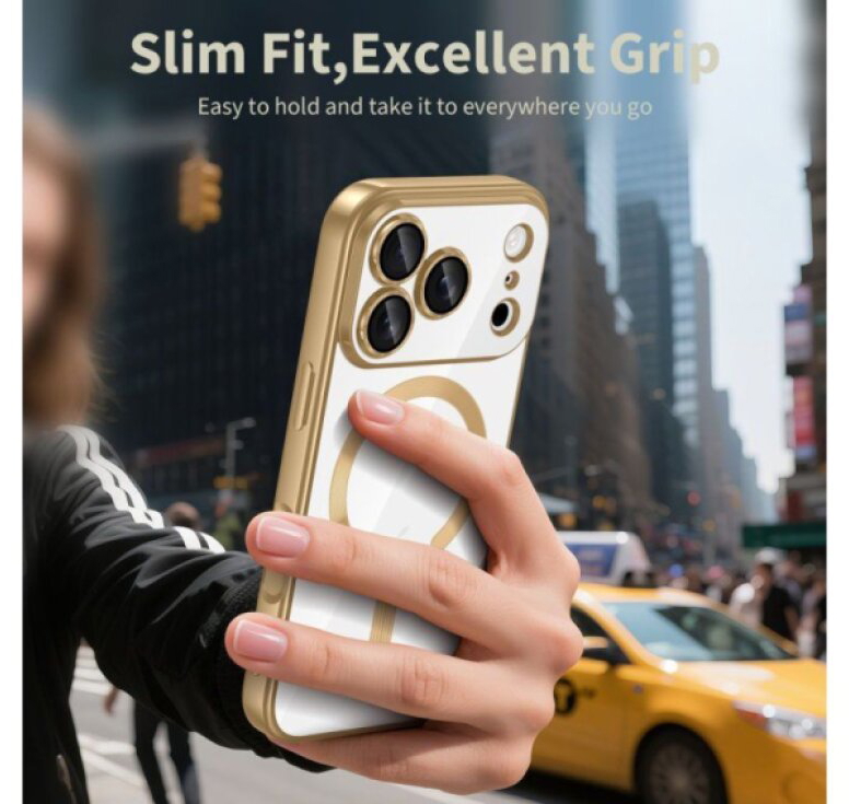 Ochranný kryt na iPhone 17 Pro MAX - Tech-Protect, Magflex MagSafe Shiny Gold