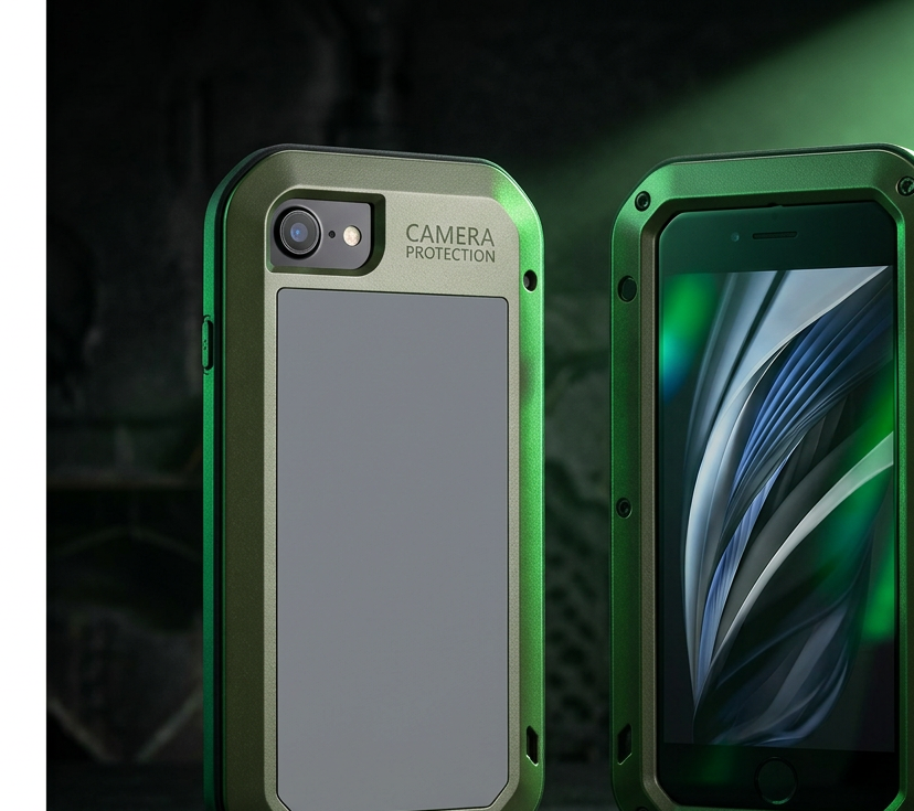 Ochranný kryt pro iPhone 7 / 8 / SE (2020/2022) - LOVE MEI, Powerful Green