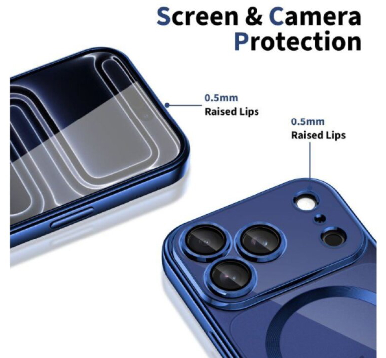Ochranný kryt na iPhone 17 Pro MAX - Tech-Protect, Magflex MagSafe Shiny Blue
